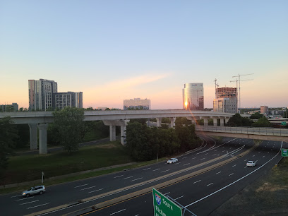 buildings at sunset in Tysons virginia